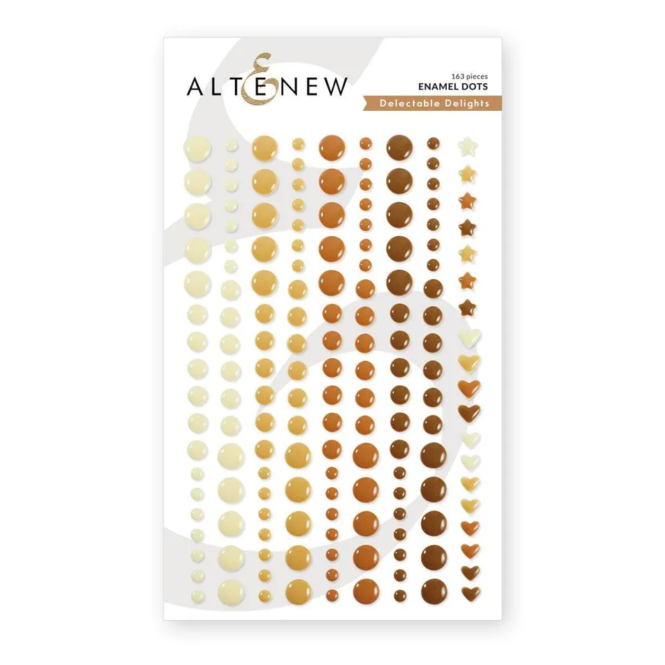 altenew-delectable-delights-enamel-dots-sticker-braun-beige-163-stk image 1