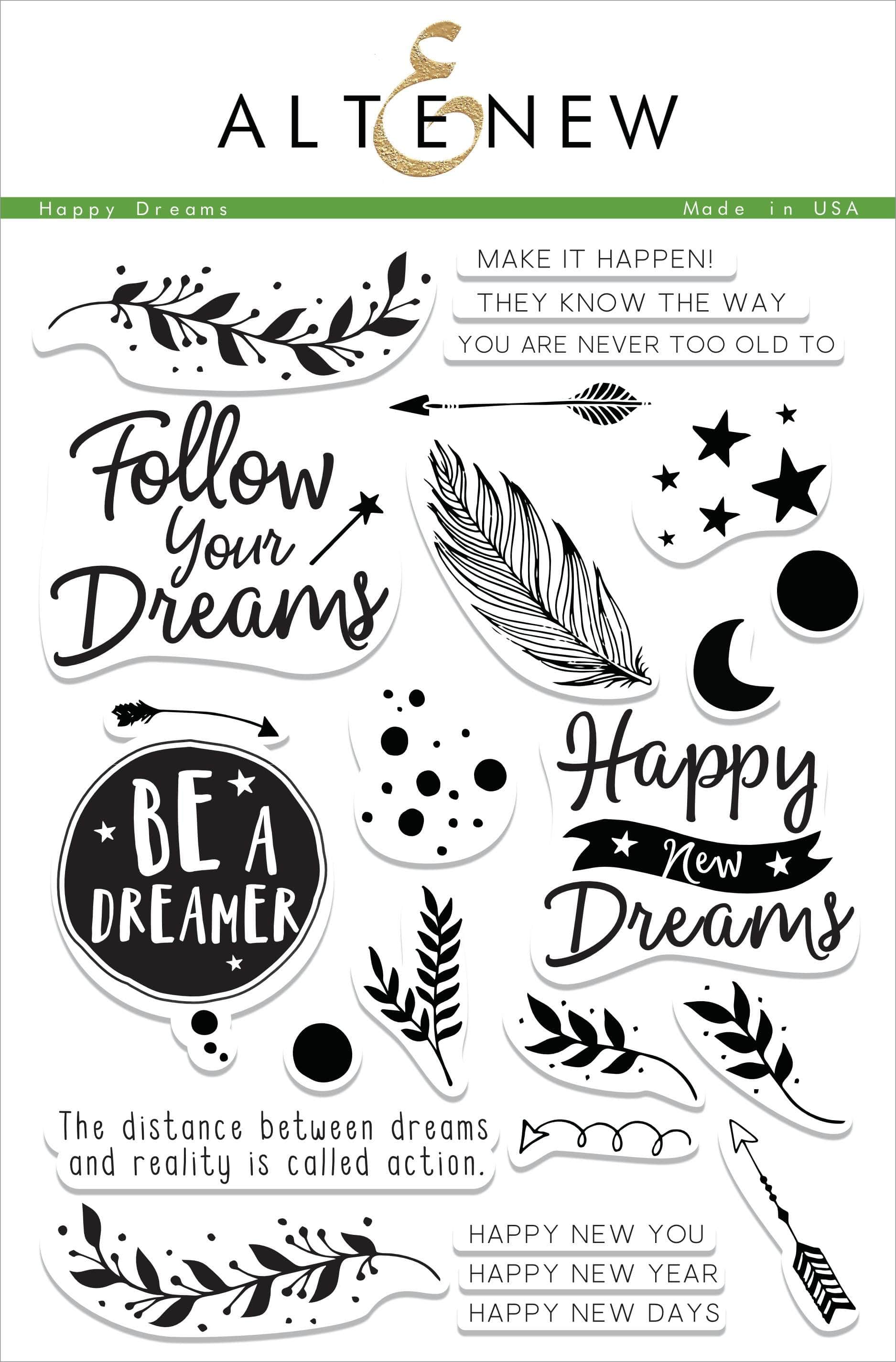 altenew-happy-dreams-stempelset-spr-che-24-teilig image 1