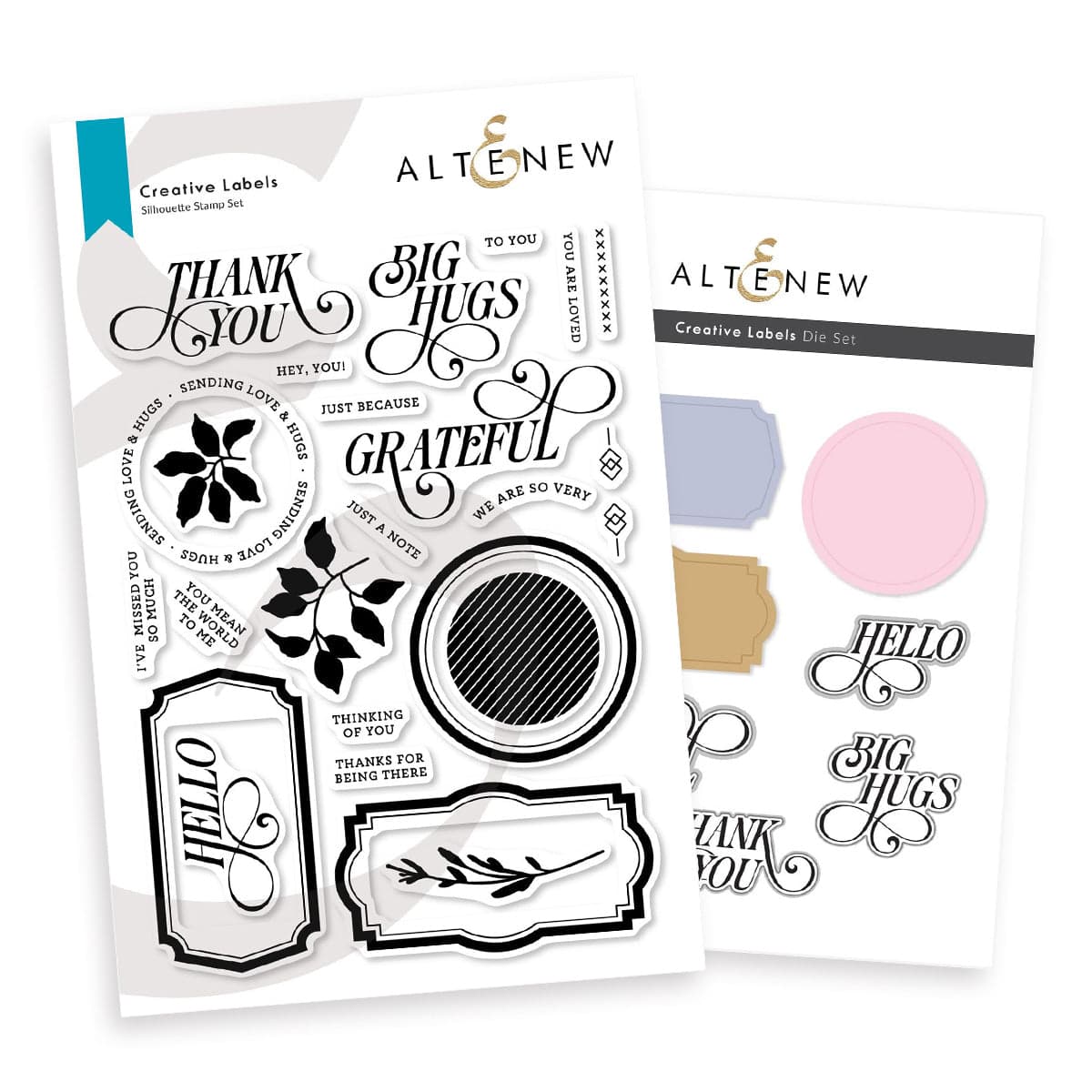 altenew-creative-labels-stempel-stanzen-bundle-vintage image 1