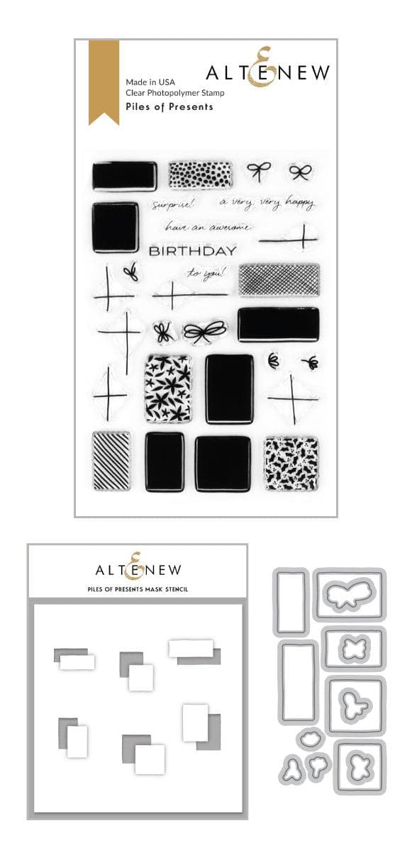 altenew-piles-of-presents-schablonen-set-geschenke image 1
