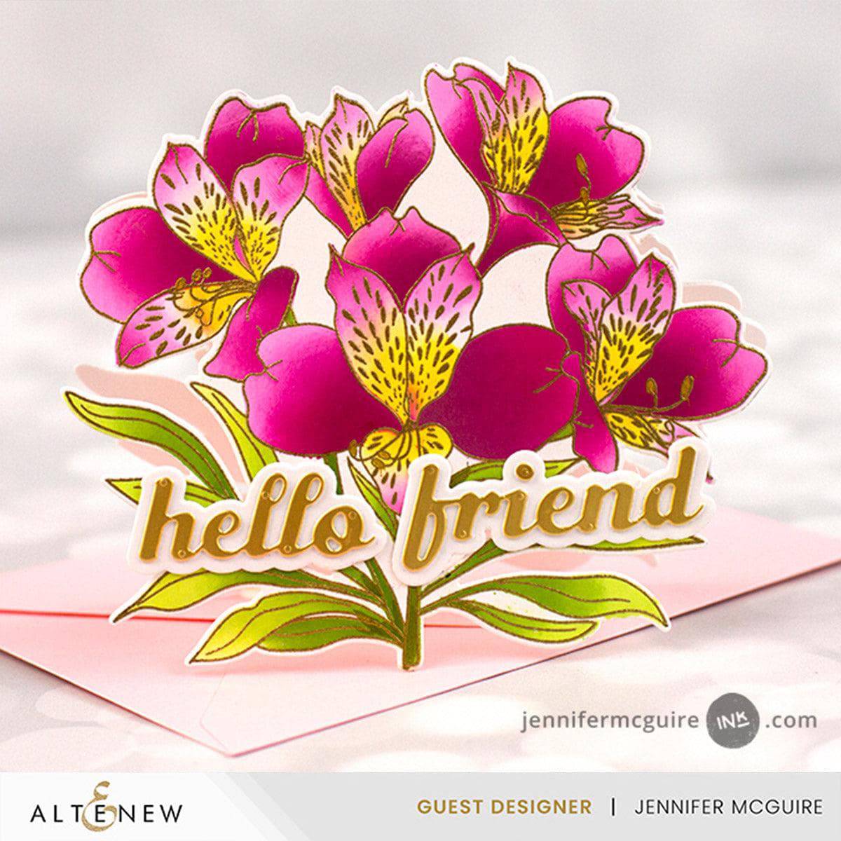 altenew-build-a-garden-peruvian-lily-stanzen-blumen-8-tlg image 2