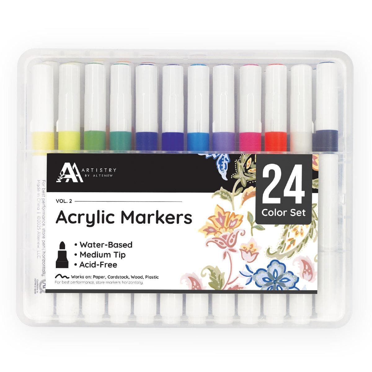 altenew-coloring-essentials-acrylic-marker-24-color-set-vol-2-acrylmarker image 1