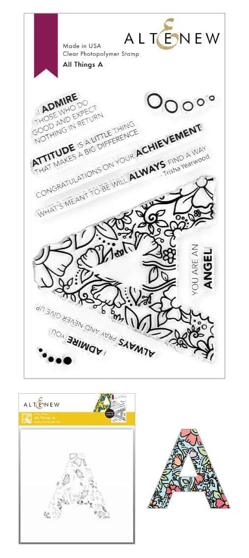 altenew-all-things-a-stencil-schablone-komplett-bundle image 1