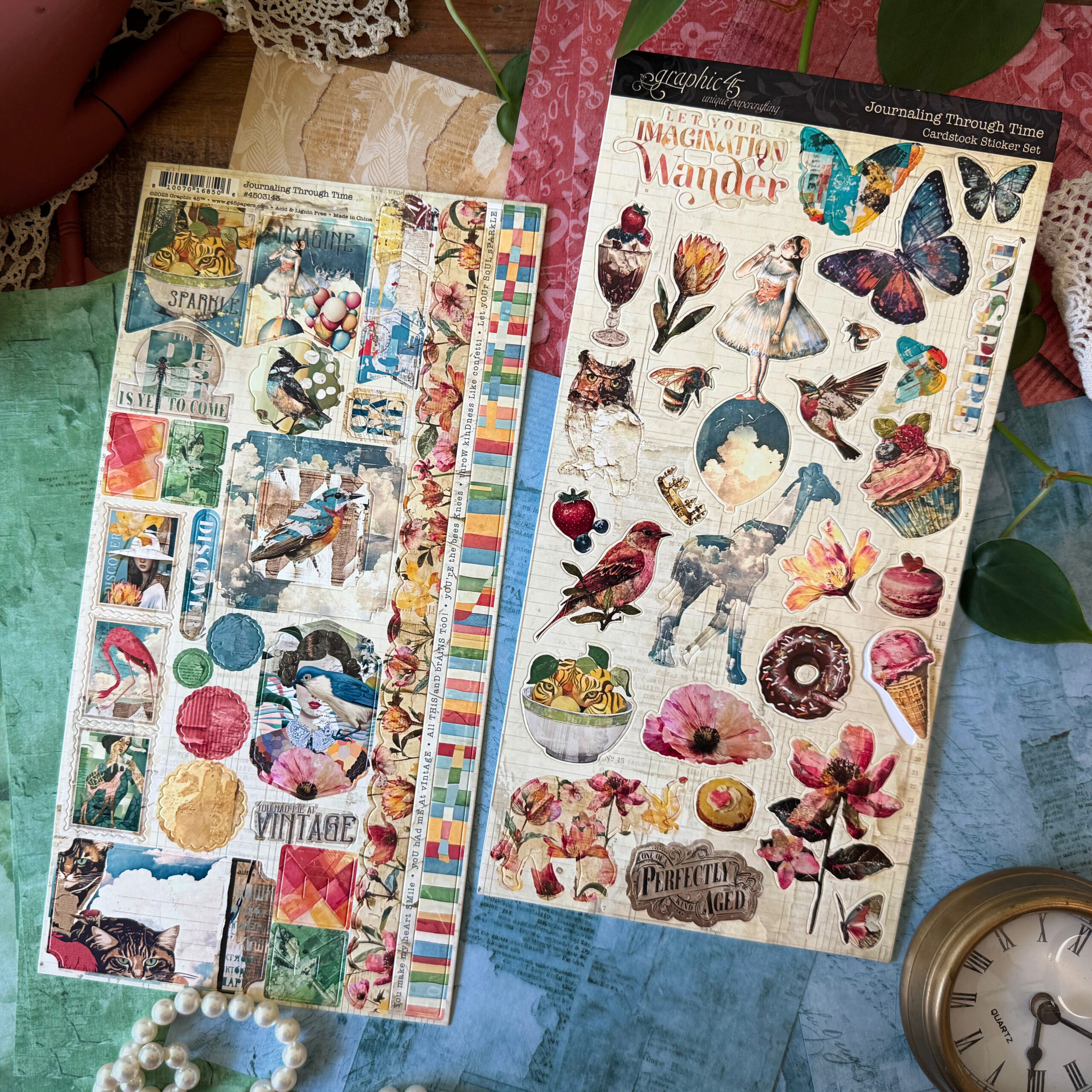 graphic-45-journaling-through-time-sticker-vintage-garten-2-b-gen image 2