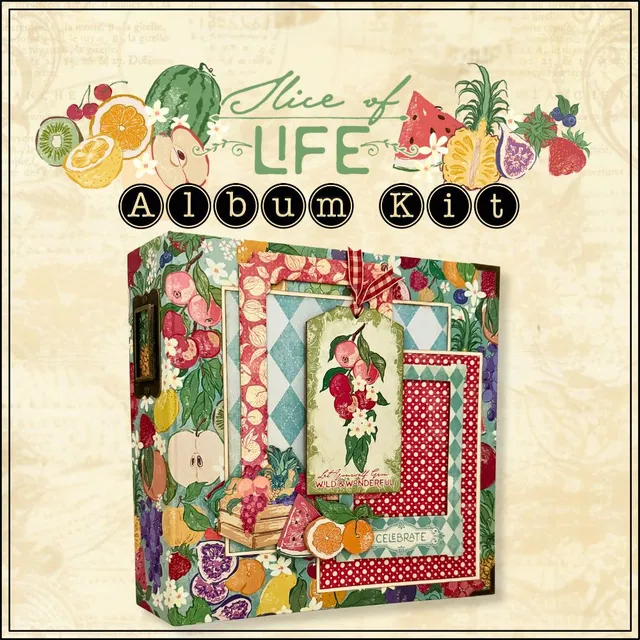 graphic-45-slice-of-life-album-kit-mini-album-rezeptalbum image 1