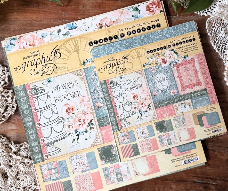 graphic-45-always-forever-papierset-hochzeit-vintage-rose image 2