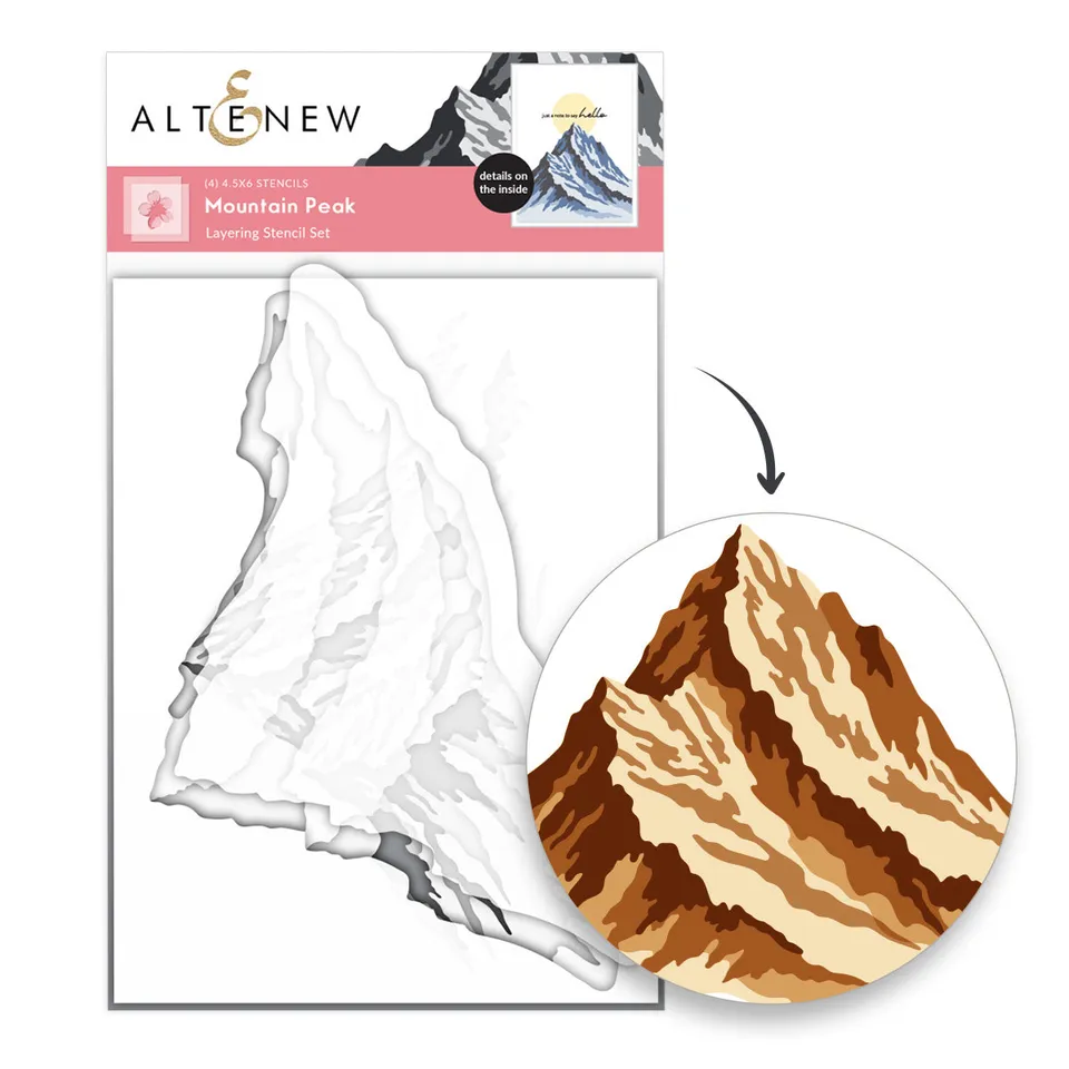altenew-mountain-peak-schablonenset-berge-4-in-1 image 1