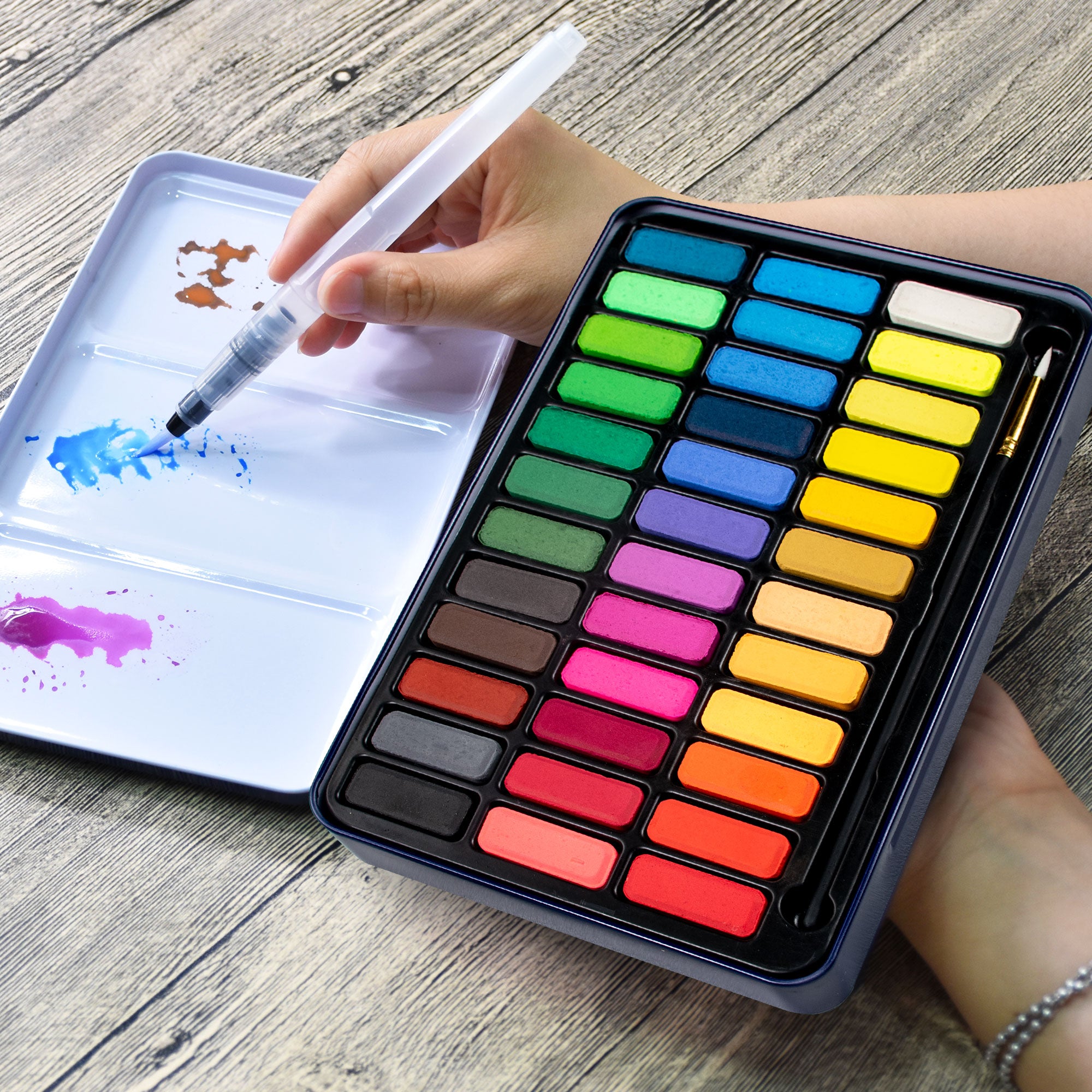 stationery-island-watercolour-paints-aquarellkasten-36-farben image 1