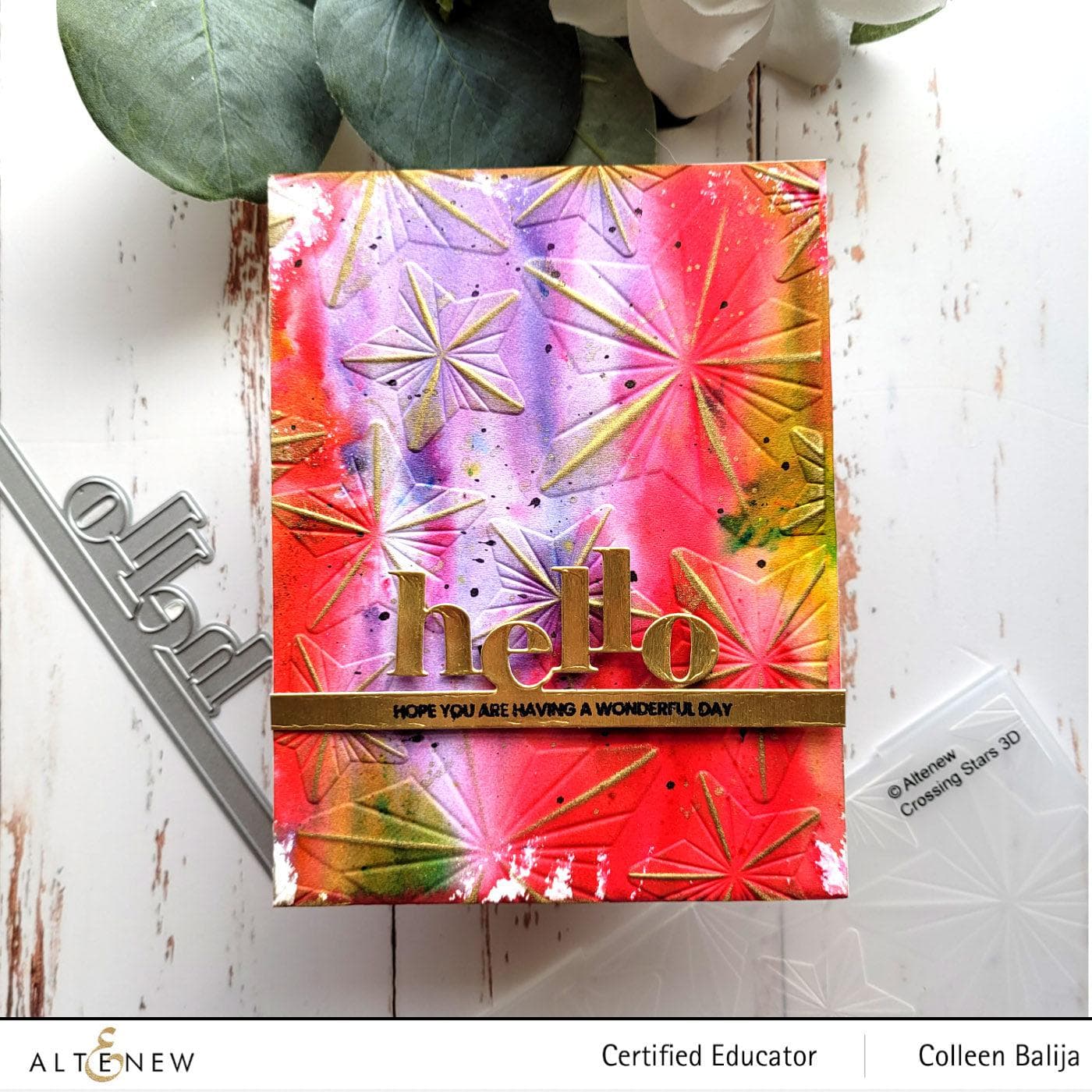altenew-crossing-stars-3d-embossing-folder-sterne-6x6 image 3