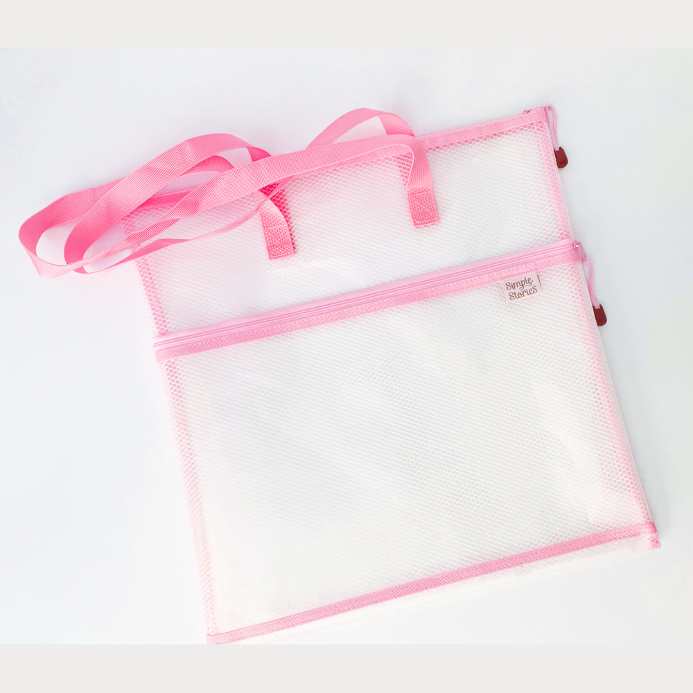 simple-stories-craft-bag-pink-aufbewahrungstasche-16x16 image 1