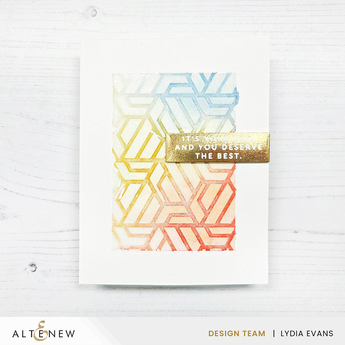 altenew-geometric-mix-stencil-schablone-6x6-hexagon image 4