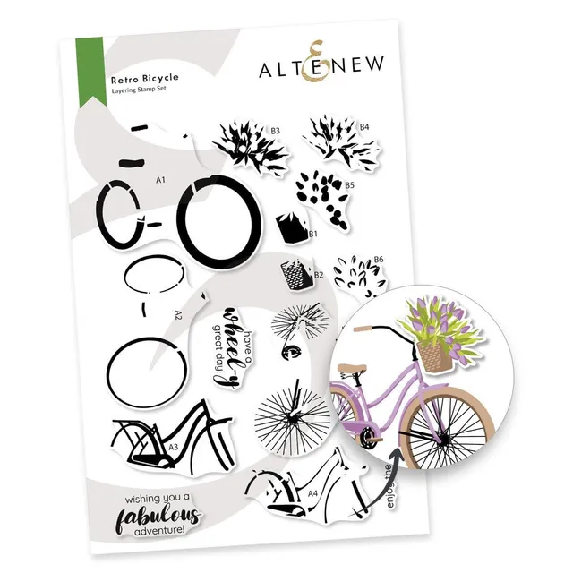 altenew-retro-bicycle-stempelset-fahrrad-6x8-inch image 1