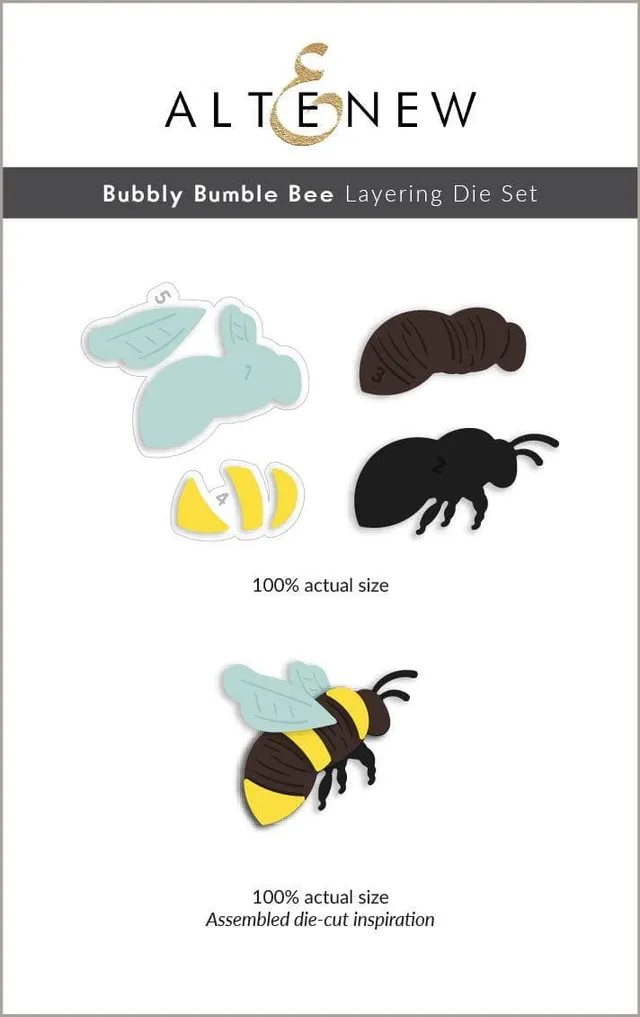 altenew-bubbly-bumble-bee-layering-stanzen-biene-4tlg image 1