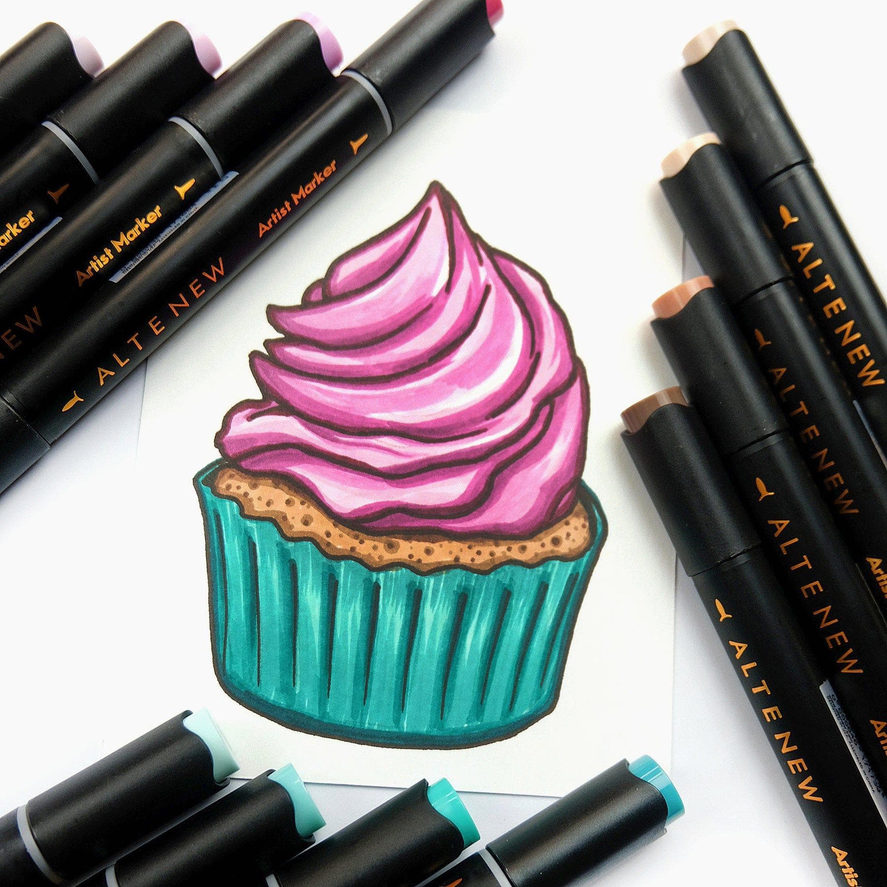 altenew-artist-alcohol-markers-rose-petal-set-4-marker-rosa image 8