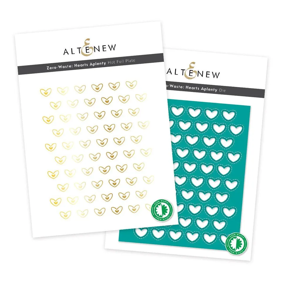 altenew-zero-waste-hearts-aplenty-foil-stanze-herzen image 1
