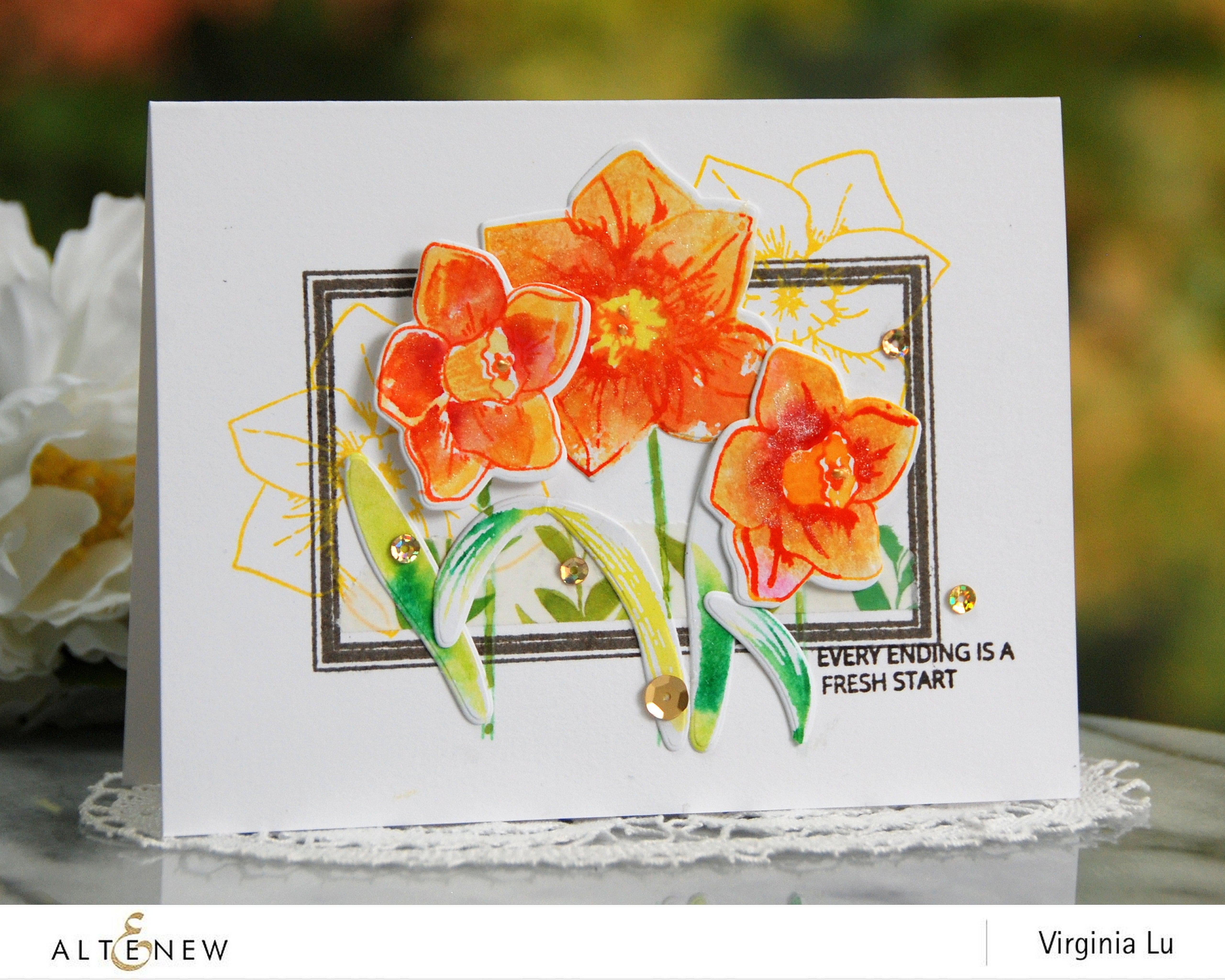 altenew-build-a-flower-daffodil-stempelset-stanzenset-narzisse image 8
