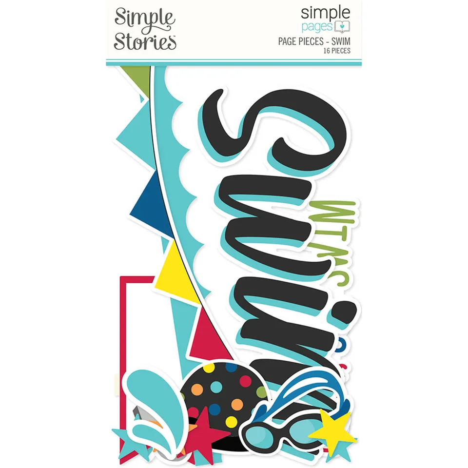 simple-stories-simple-pages-page-pieces-swim-16-teile image 1