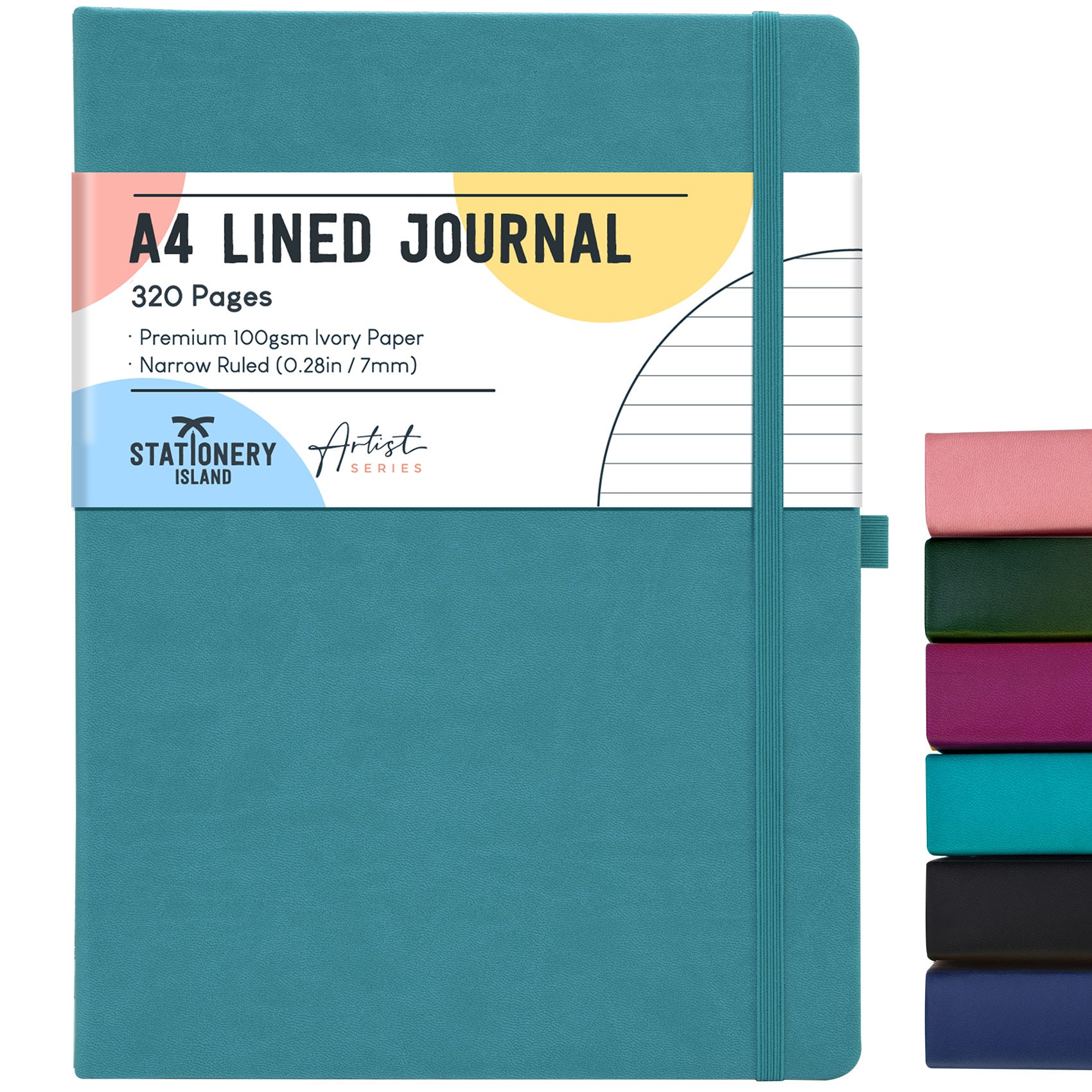 stationery-island-journals-a4-journal-liniert-berry-320-seiten image 7