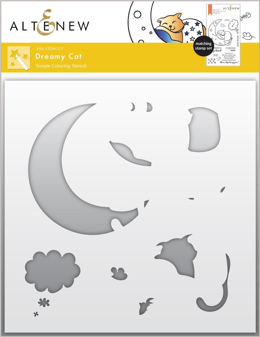 altenew-dreamy-cat-stencil-schablone-katze image 1
