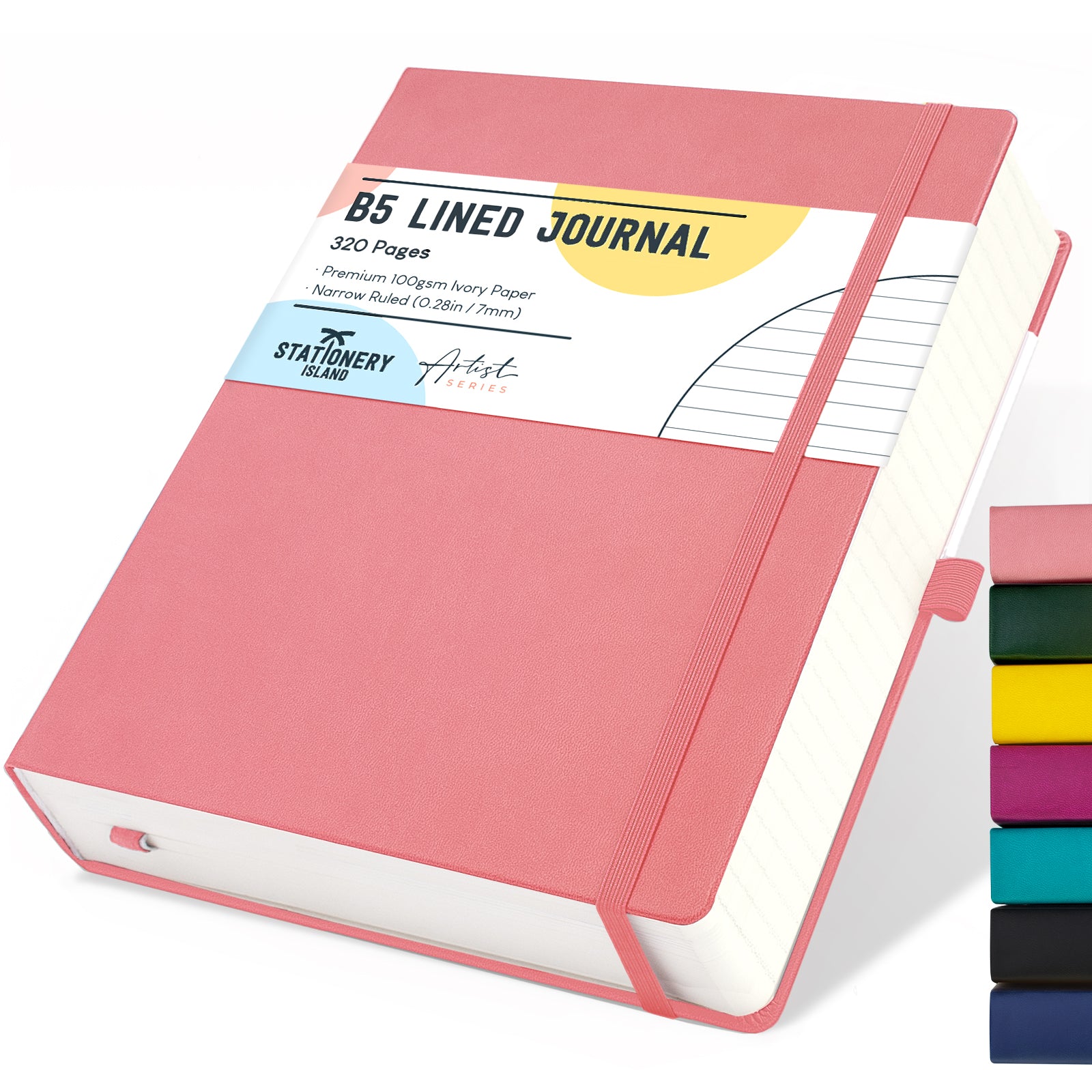 stationery-island-journal-notizbuch-b5-liniert-schwarz-320-seiten image 4