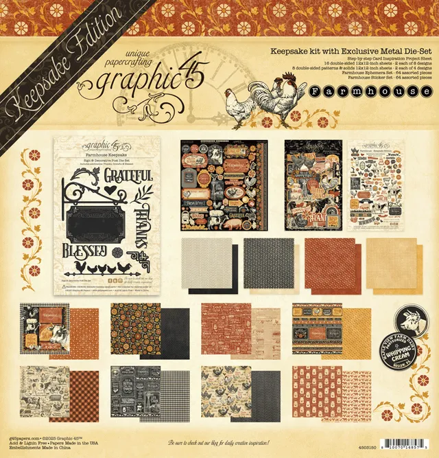 graphic-45-farmhouse-keepsake-kit-papier-set-mit-stanze image 1