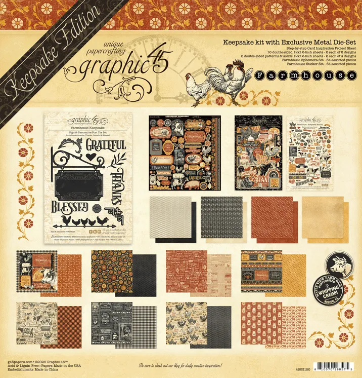 graphic-45-farmhouse-keepsake-kit-papier-set-mit-stanze image 1