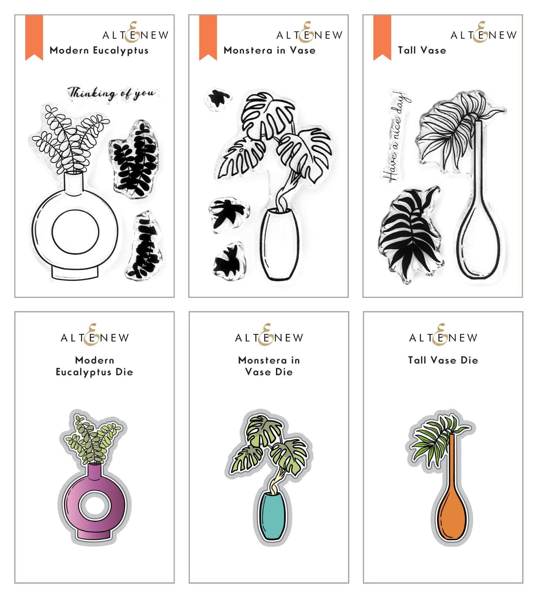 altenew-fresh-start-mini-stempel-stanzen-bundle-pflanzen image 1