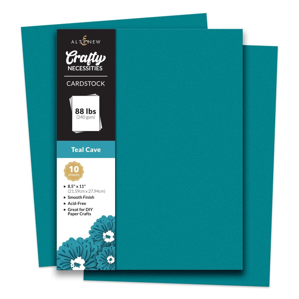 altenew-teal-cave-cardstock-papier-10-blatt-240-gsm-petrol image 6