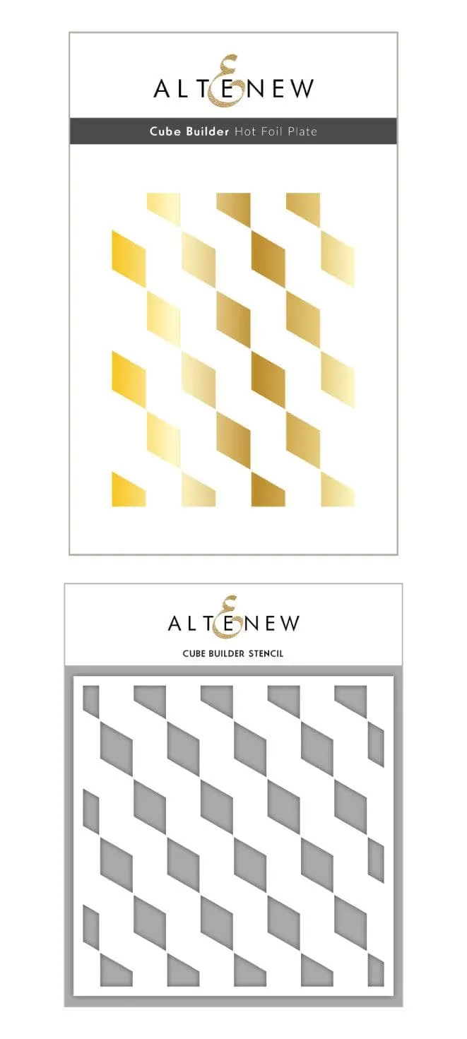 altenew-cube-builder-hot-foil-plate-stencil-set-geometrisch image 1