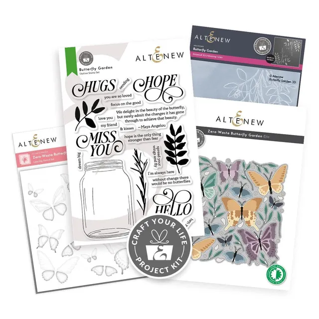 altenew-craft-your-life-butterfly-garden-project-kit-schmetterling image 1