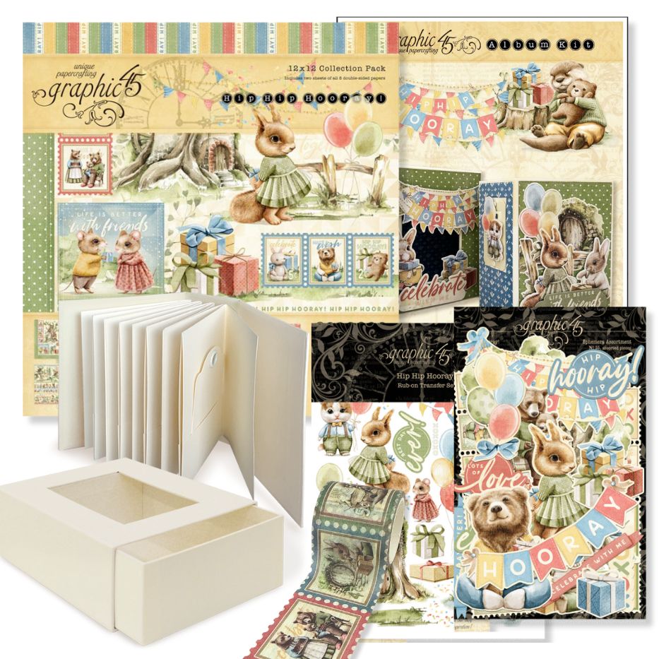 graphic-45-hip-hip-hooray-album-kit-atc-box-geburtstag image 3