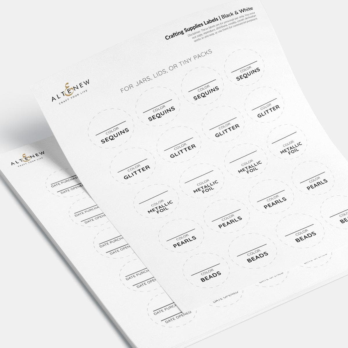 altenew-printable-craft-supply-labels-etiketten-pdf image 3