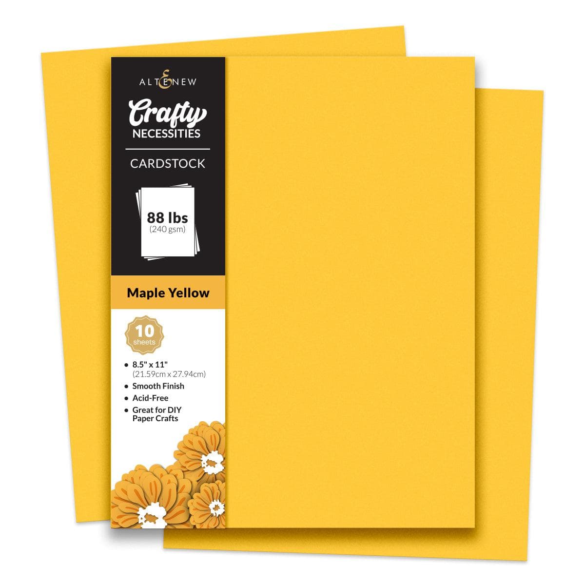 altenew-maple-yellow-cardstock-10-blatt-gelb-240g image 5