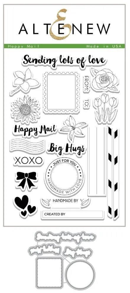 altenew-happy-mail-stempelset-stanzen-bundle-blumen image 1