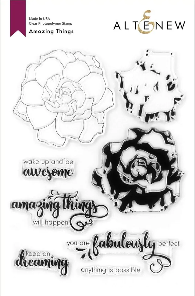 altenew-amazing-things-stempelset-blume-6x8 image 1