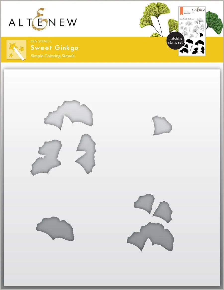 altenew-sweet-ginkgo-coloring-schablone-ginkgo image 1