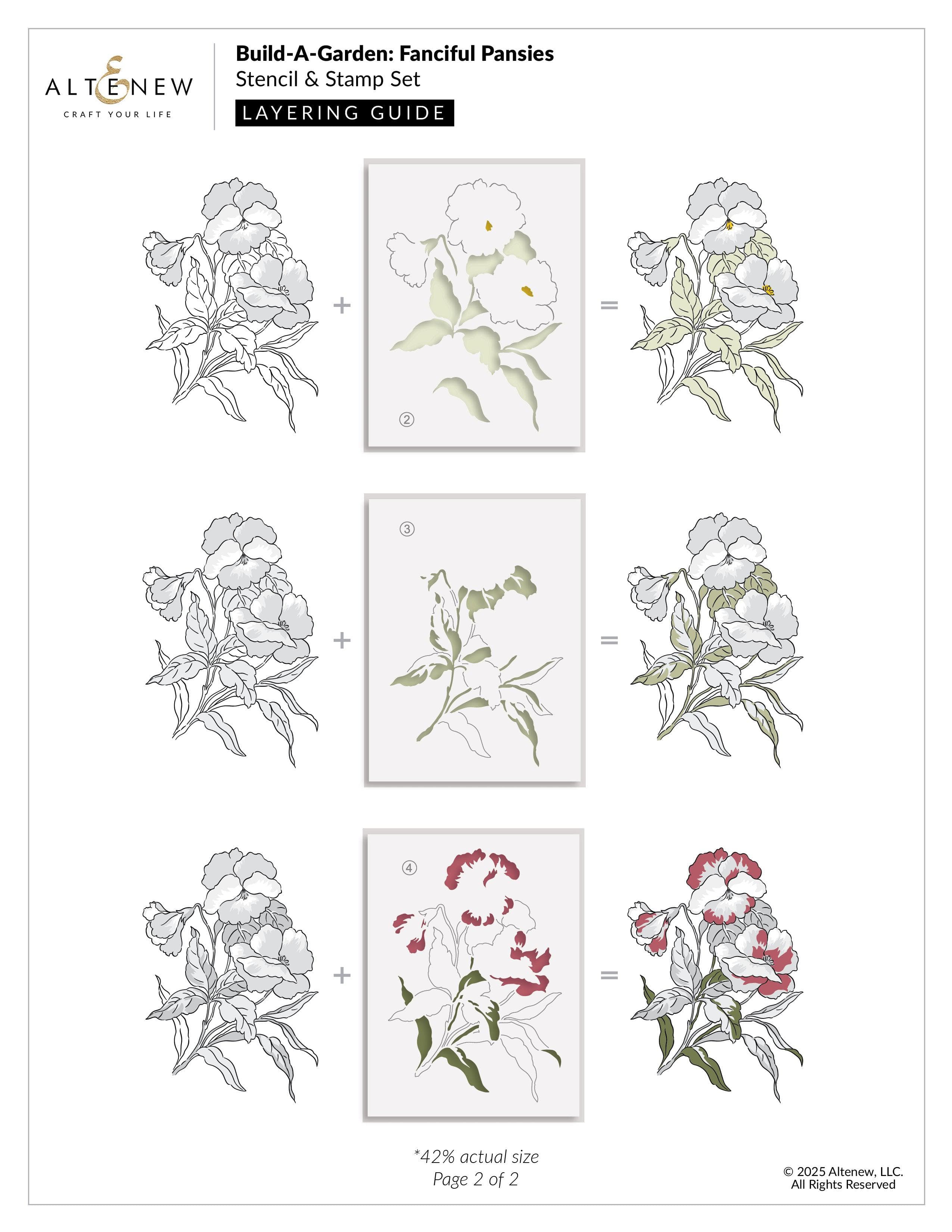 altenew-build-a-garden-fanciful-pansies-stempelset-blume image 4