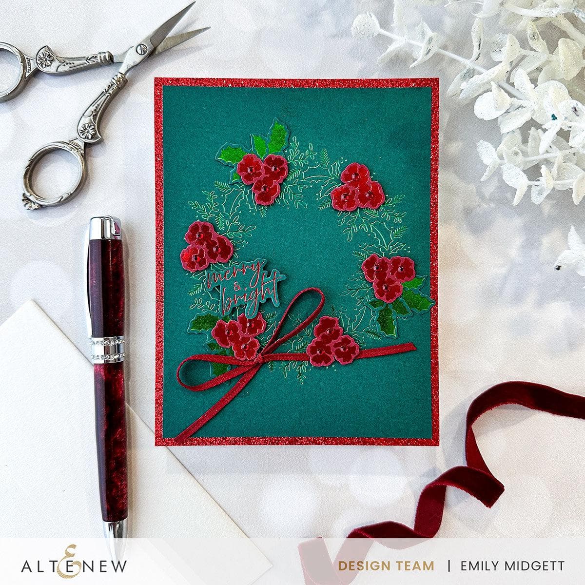 altenew-regal-wreath-pressplatte-folienplatte-hot-foil-bundle image 6