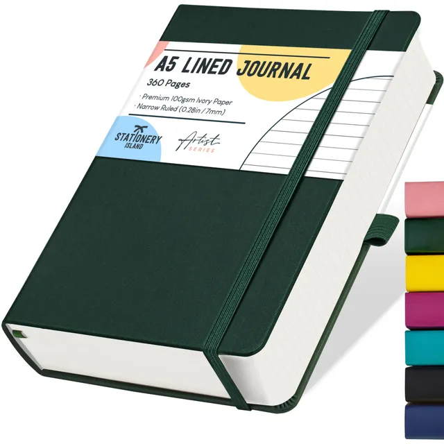 stationery-island-journals-a5-journal-liniert-berry-360-seiten image 1