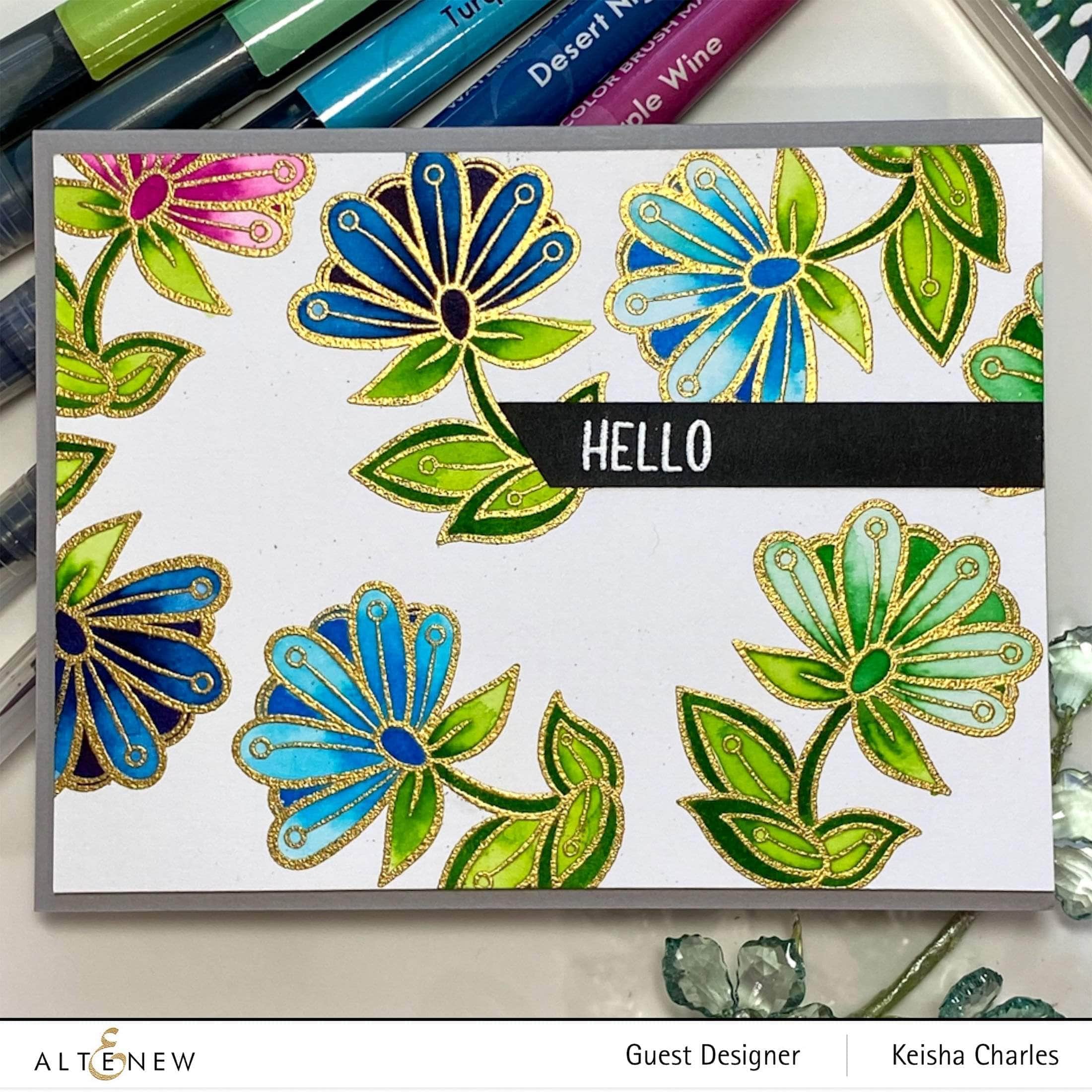 altenew-whimsical-motif-mini-stempelset-blume-hello-2x3 image 2