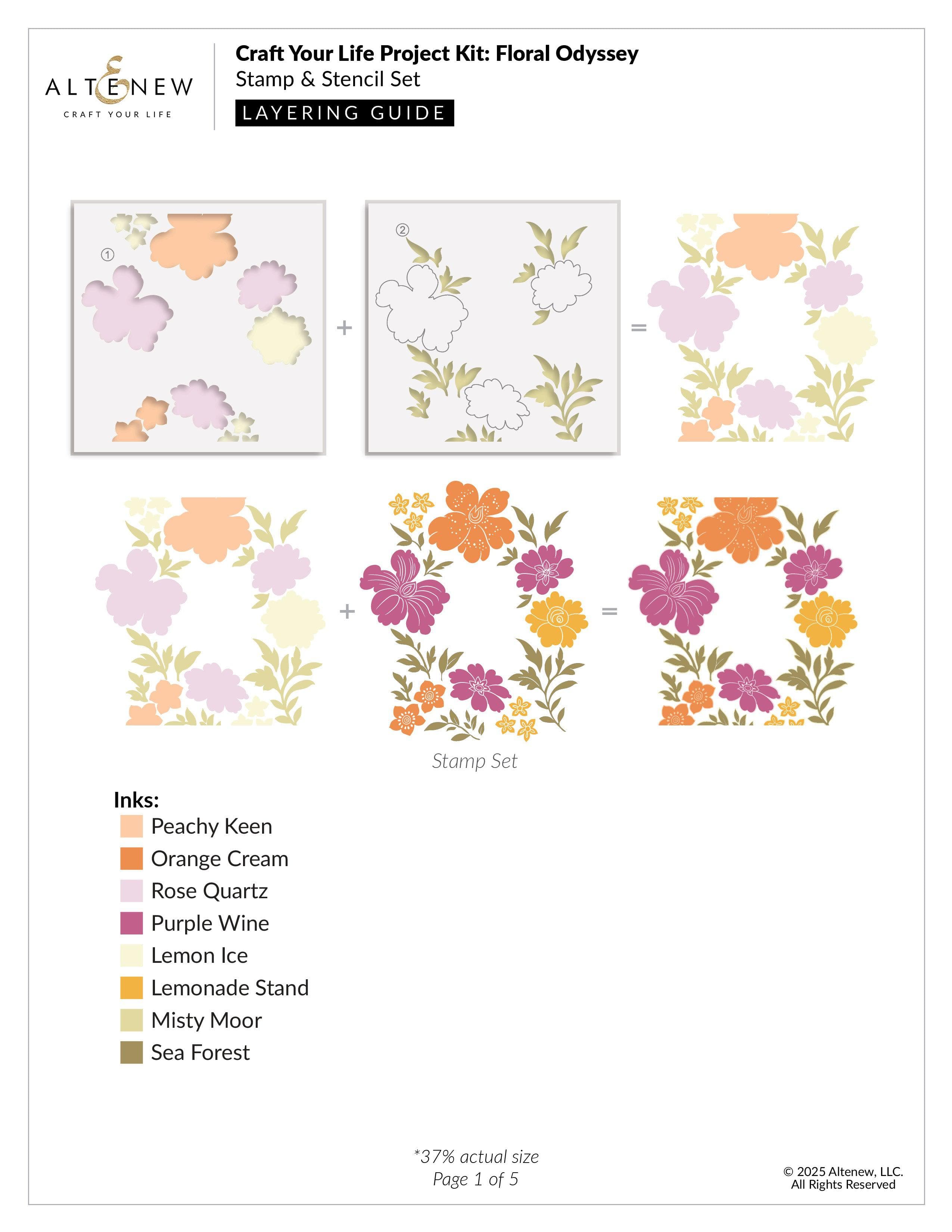 altenew-floral-odyssey-project-kit-stempel-schablonen-stanzen image 3