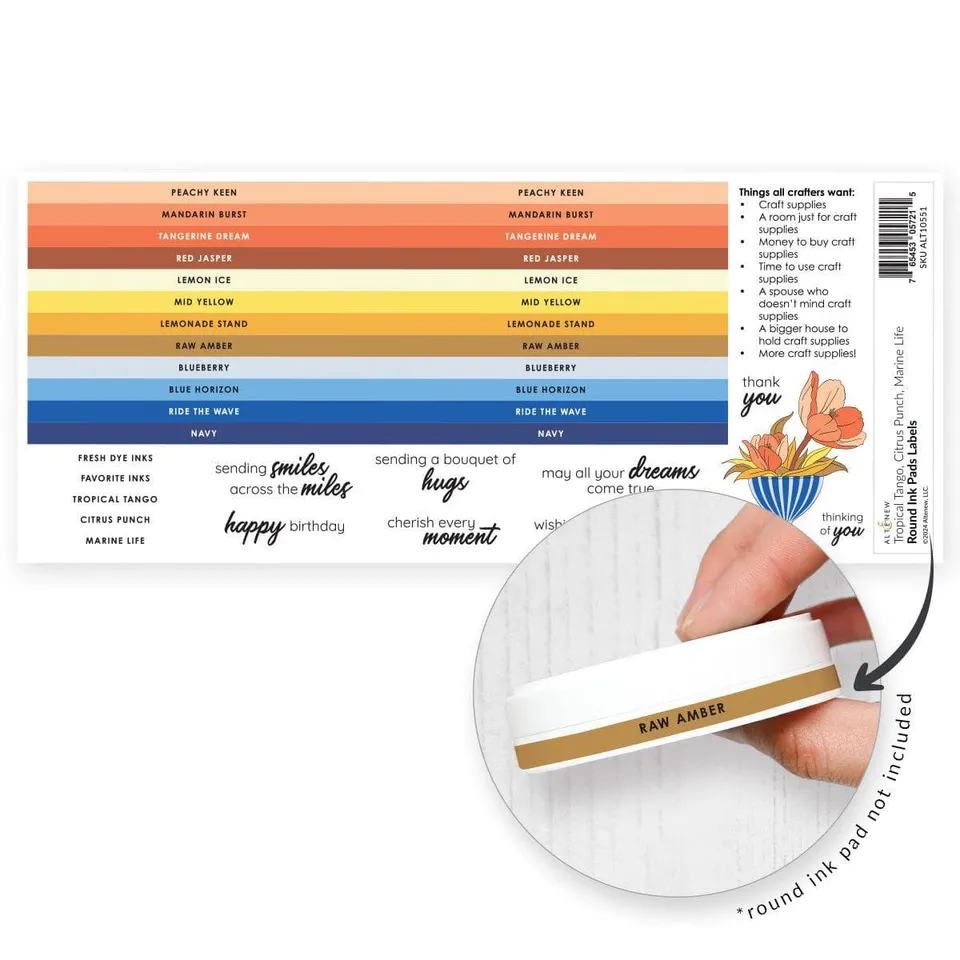 altenew-inks-rund-etiketten-tropical-tango-stempelkissen-set image 1