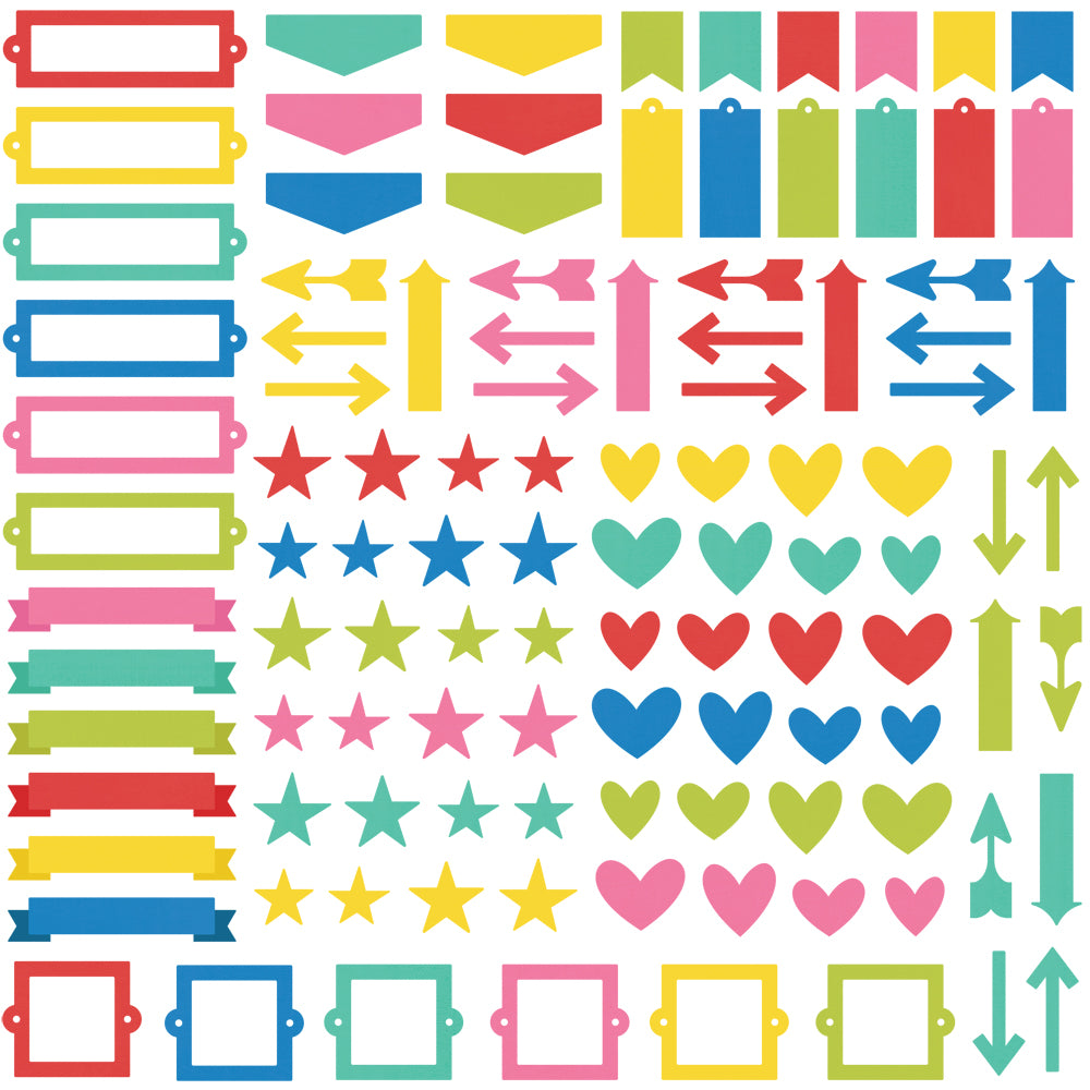 simple-stories-color-vibe-summer-chipboard-bits-120-tlg-sommer image 2