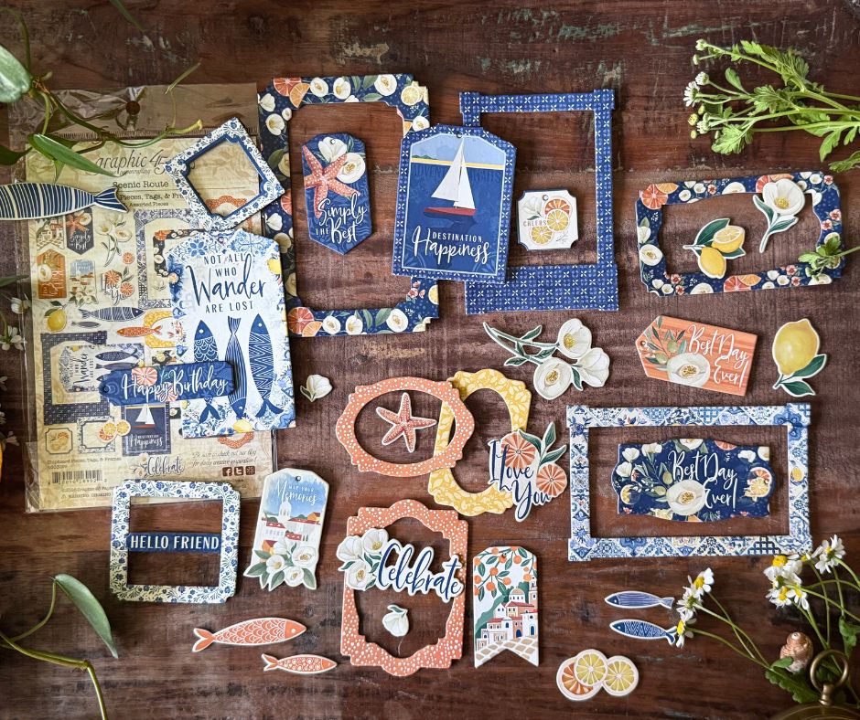 graphic-45-scenic-route-chipboard-stanzteile-tags-frames image 5