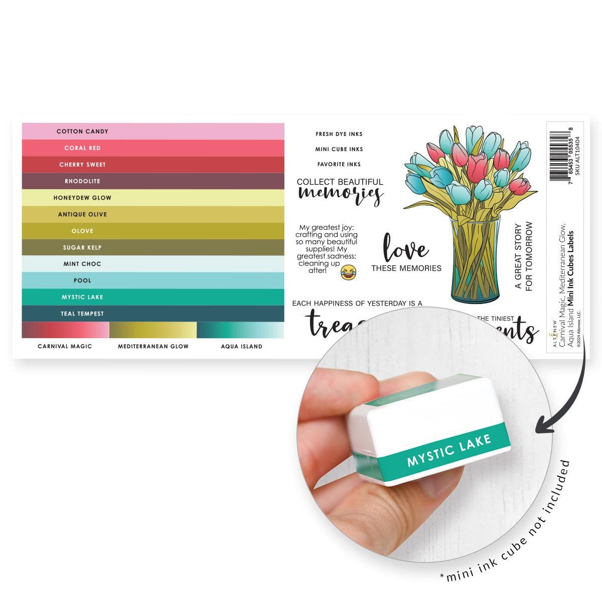 altenew-mini-ink-cubes-label-set-carnival-mediterranean-aqua image 1