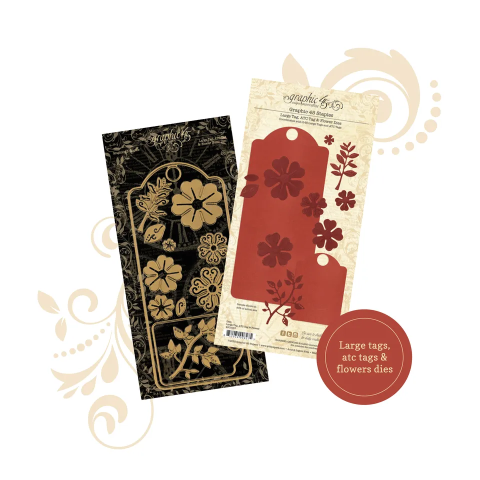 graphic-45-staples-tag-und-flower-dies-stanzformen-12tlg image 1