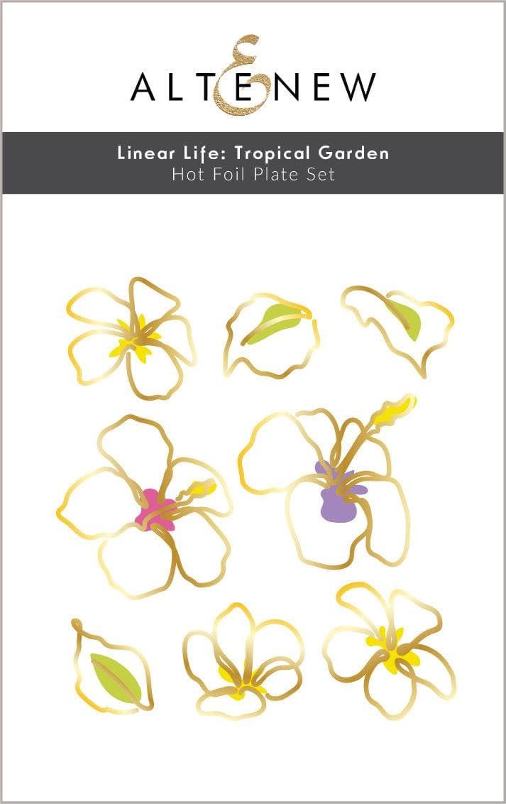 altenew-linear-life-tropical-garden-hot-foil-plate-folienplatte image 1