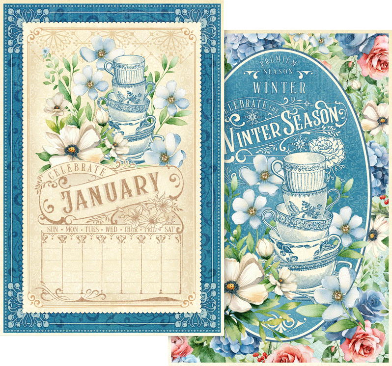 graphic-45-season-to-celebrate-kalender-karten-24-st-ck-4x6 image 3