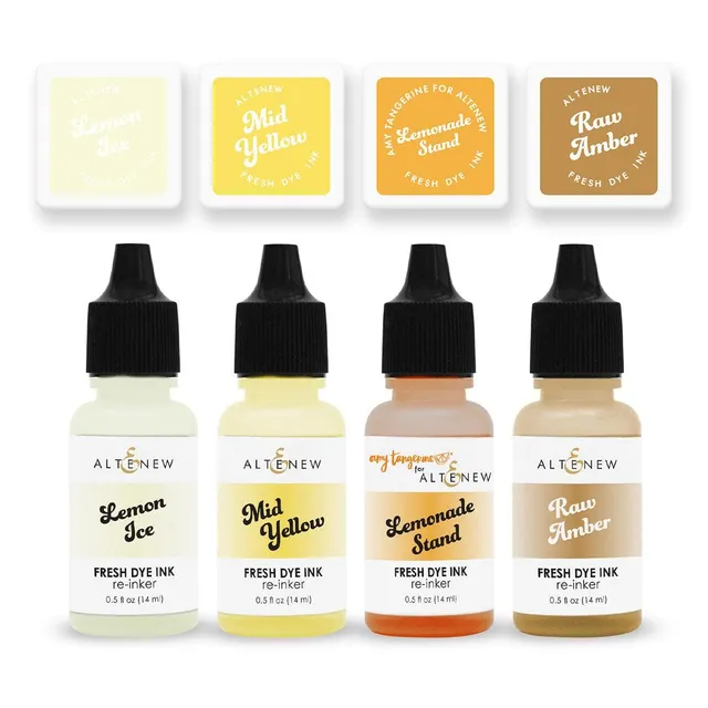 altenew-citrus-punch-fresh-dye-ink-mini-cubes-reinker-bundle image 1