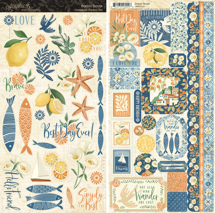 graphic-45-scenic-route-card-kit-karten-set-6-karten image 7
